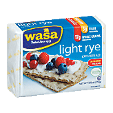 Wasa  light rye crispbread made with 100% whole grain Left Picture